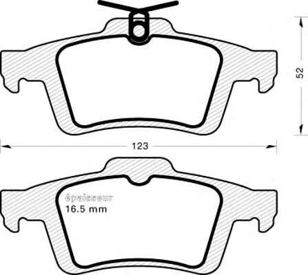 Гальмівні колодки, дискове гальмо (набір)