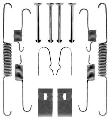 Пружина, тормозная колодка