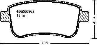 Гальмівні колодки, дискове гальмо (набір)
