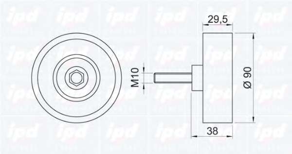 Паразитный / ведущий ролик, поликлиновой ремень