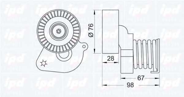 Натяжная планка, поликлиновой ремень