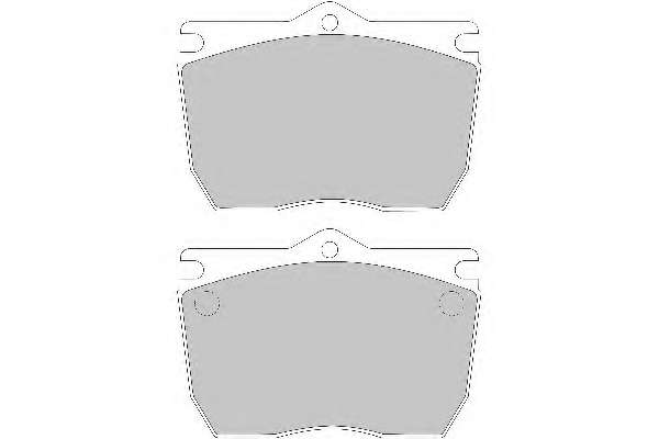 Комплект тормозных колодок, дисковый тормоз