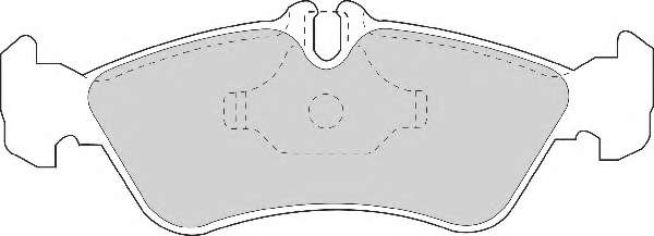 Комплект тормозных колодок, дисковый тормоз