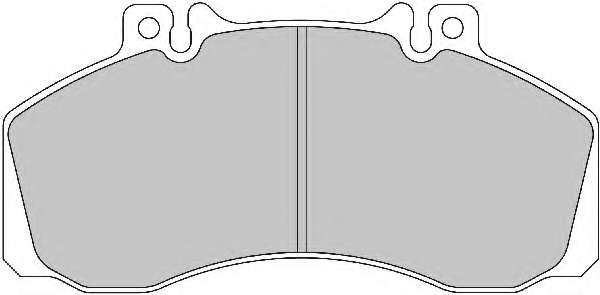 Комплект тормозных колодок, дисковый тормоз