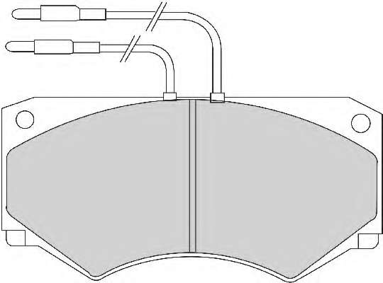 Комплект тормозных колодок, дисковый тормоз