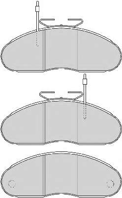 Комплект тормозных колодок, дисковый тормоз