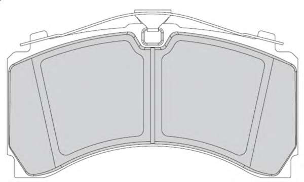 Комплект тормозных колодок, дисковый тормоз