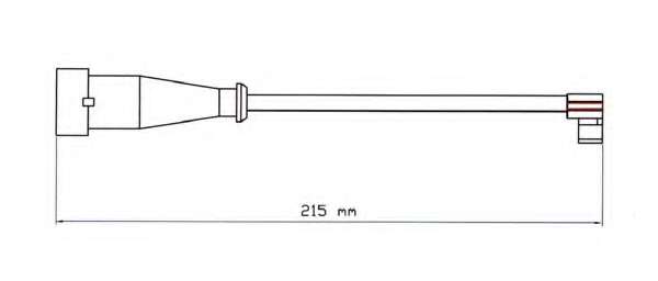 Сигнализатор, износ тормозных колодок
