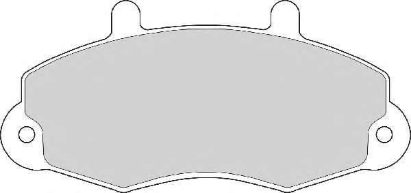 Комплект тормозных колодок, дисковый тормоз