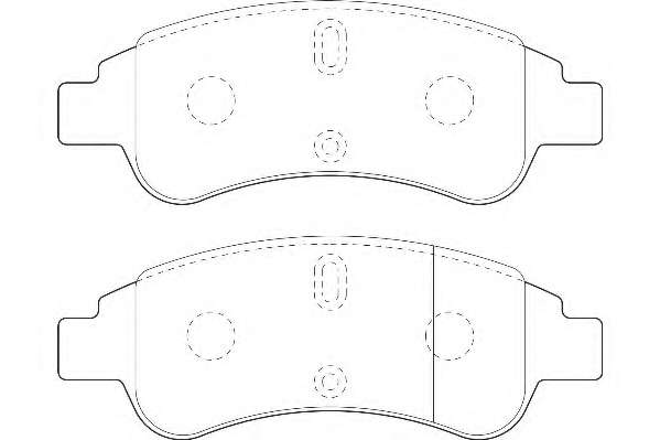 Комплект тормозных колодок, дисковый тормоз