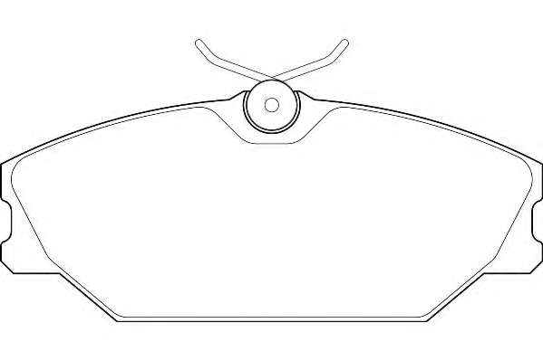 Комплект тормозных колодок, дисковый тормоз