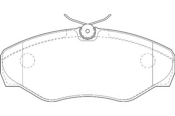 Комплект тормозных колодок, дисковый тормоз