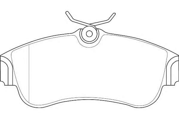 Комплект тормозных колодок, дисковый тормоз