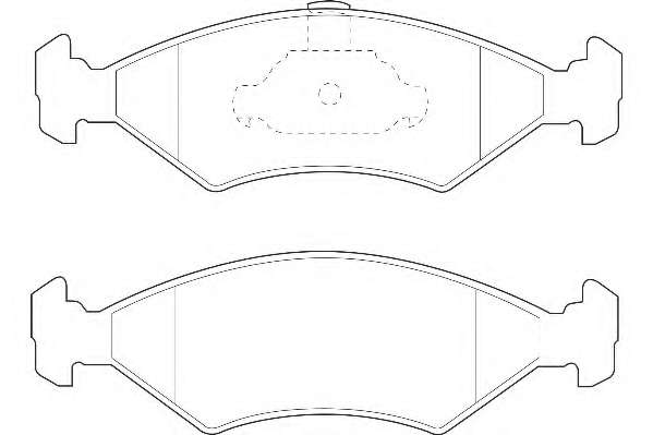 Комплект тормозных колодок, дисковый тормоз