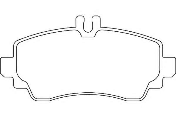 Комплект тормозных колодок, дисковый тормоз