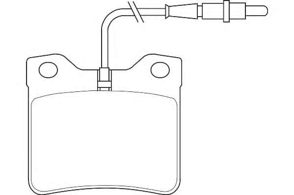 Комплект тормозных колодок, дисковый тормоз