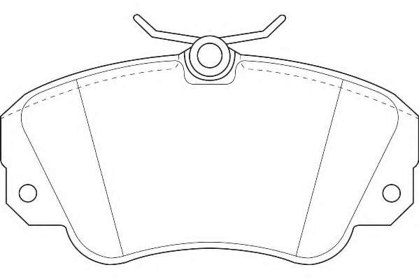 Комплект тормозных колодок, дисковый тормоз