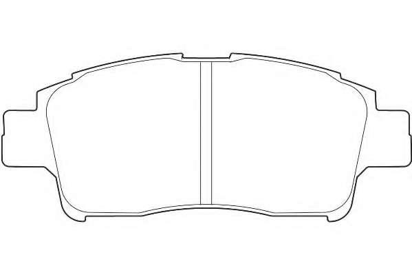 Комплект тормозных колодок, дисковый тормоз