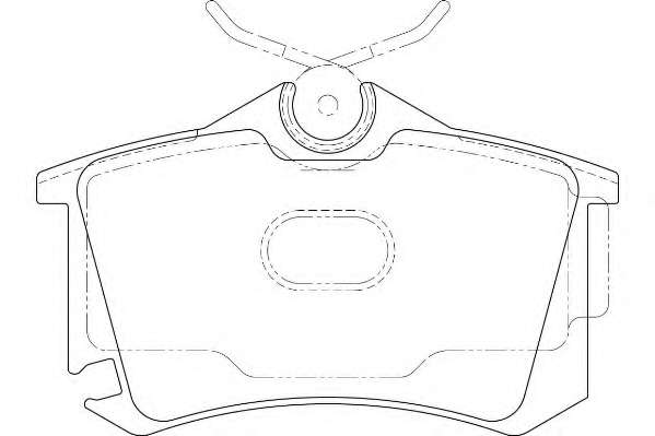 Комплект тормозных колодок, дисковый тормоз
