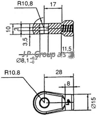 Газовая пружина, капот