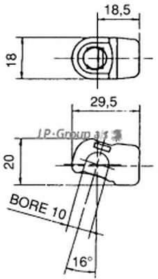 Газовая пружина, крышка багажник