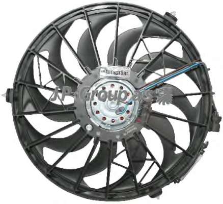 Электродвигатель, вентилятор радиатора