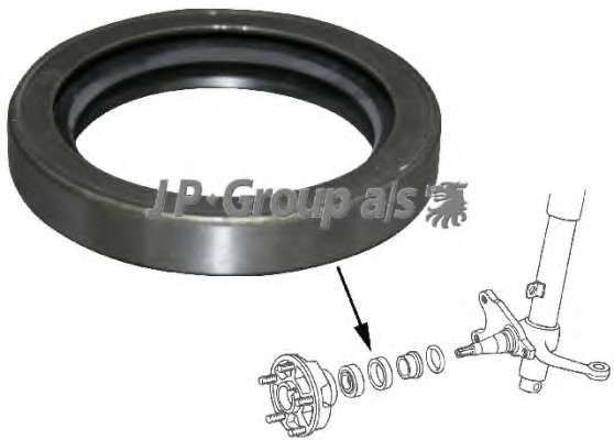 Уплотняющее кольцо вала, подшипник ступицы колеса