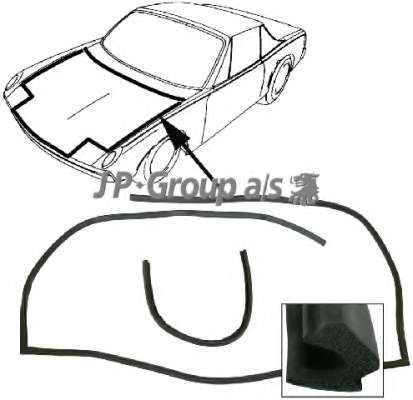 Прокладка, задняя дверь багажника / помещения для груза