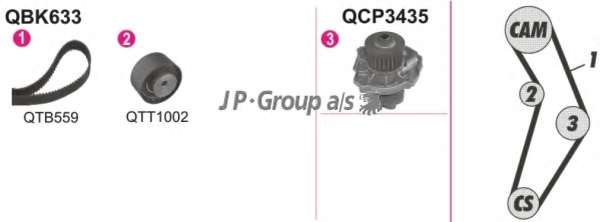 Водяной насос + комплект зубчатого ремня