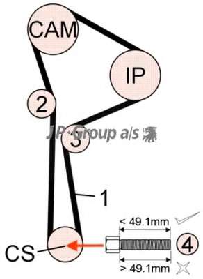 Комплект ремня ГРМ