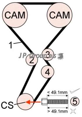 Комплект ремня ГРМ