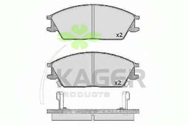 Комплект тормозных колодок, дисковый тормоз