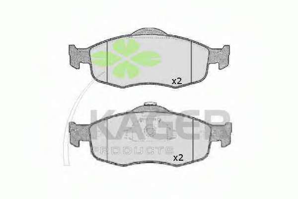 Комплект тормозных колодок, дисковый тормоз