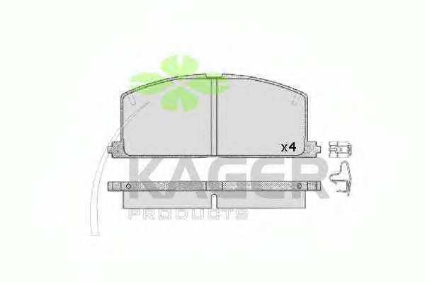 Комплект тормозных колодок, дисковый тормоз