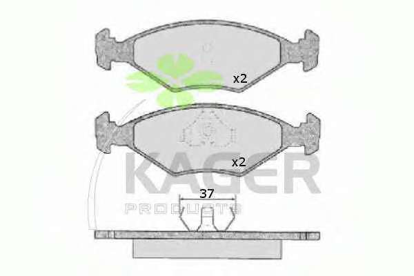 Комплект тормозных колодок, дисковый тормоз