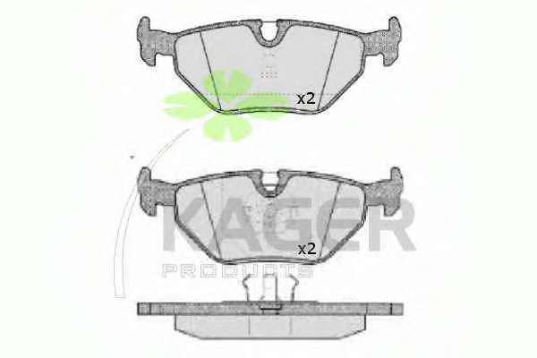 Комплект тормозных колодок, дисковый тормоз