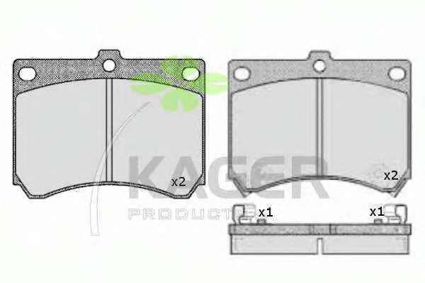 Комплект тормозных колодок, дисковый тормоз