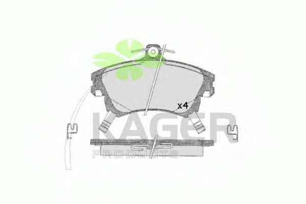 Комплект тормозных колодок, дисковый тормоз
