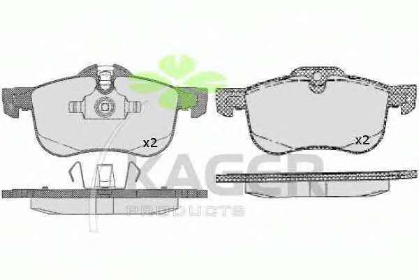 Комплект тормозных колодок, дисковый тормоз