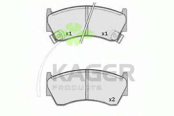 Комплект тормозных колодок, дисковый тормоз
