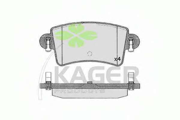 Комплект тормозных колодок, дисковый тормоз
