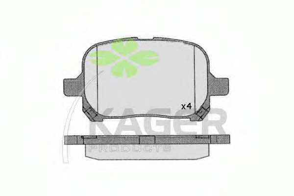 Комплект тормозных колодок, дисковый тормоз