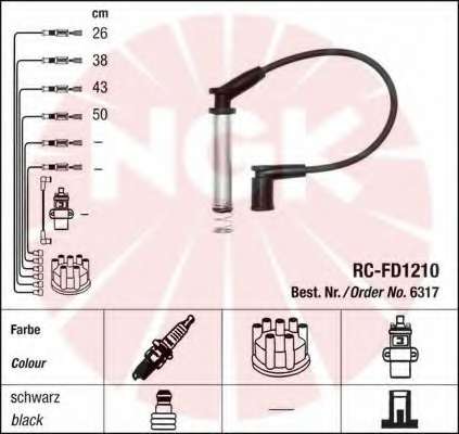 Комплект проводов зажигания