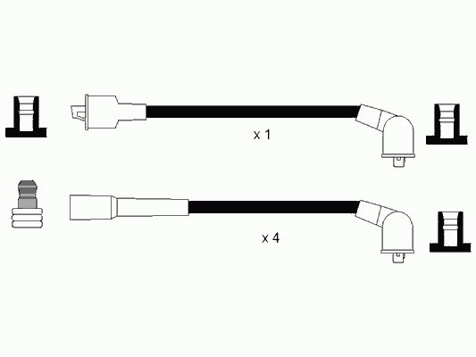 Комплект проводів високої напруги