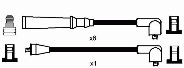Комплект проводів високої напруги
