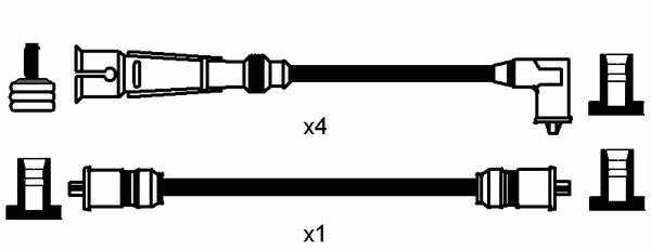 Комплект проводов зажигания