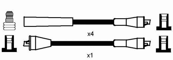 Комплект проводів високої напруги