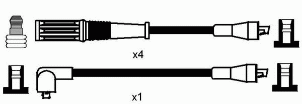 Комплект проводів високої напруги