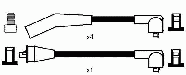 Комплект проводів високої напруги