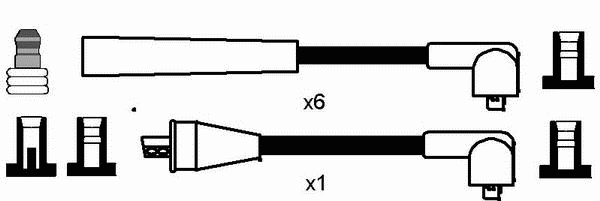 Комплект проводів високої напруги